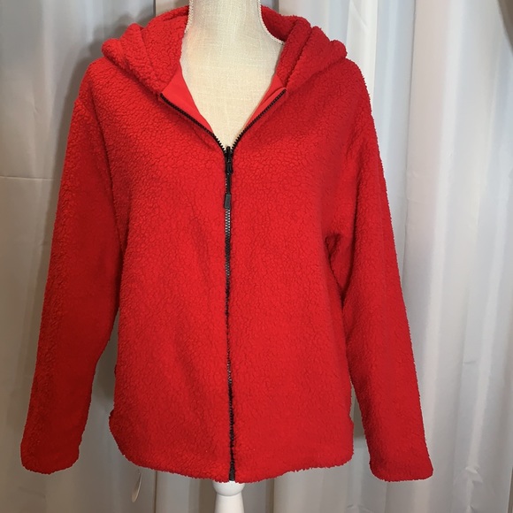 New! VS Pink Reversible Sherpa Hoodie/Jacket - Picture 6 of 10